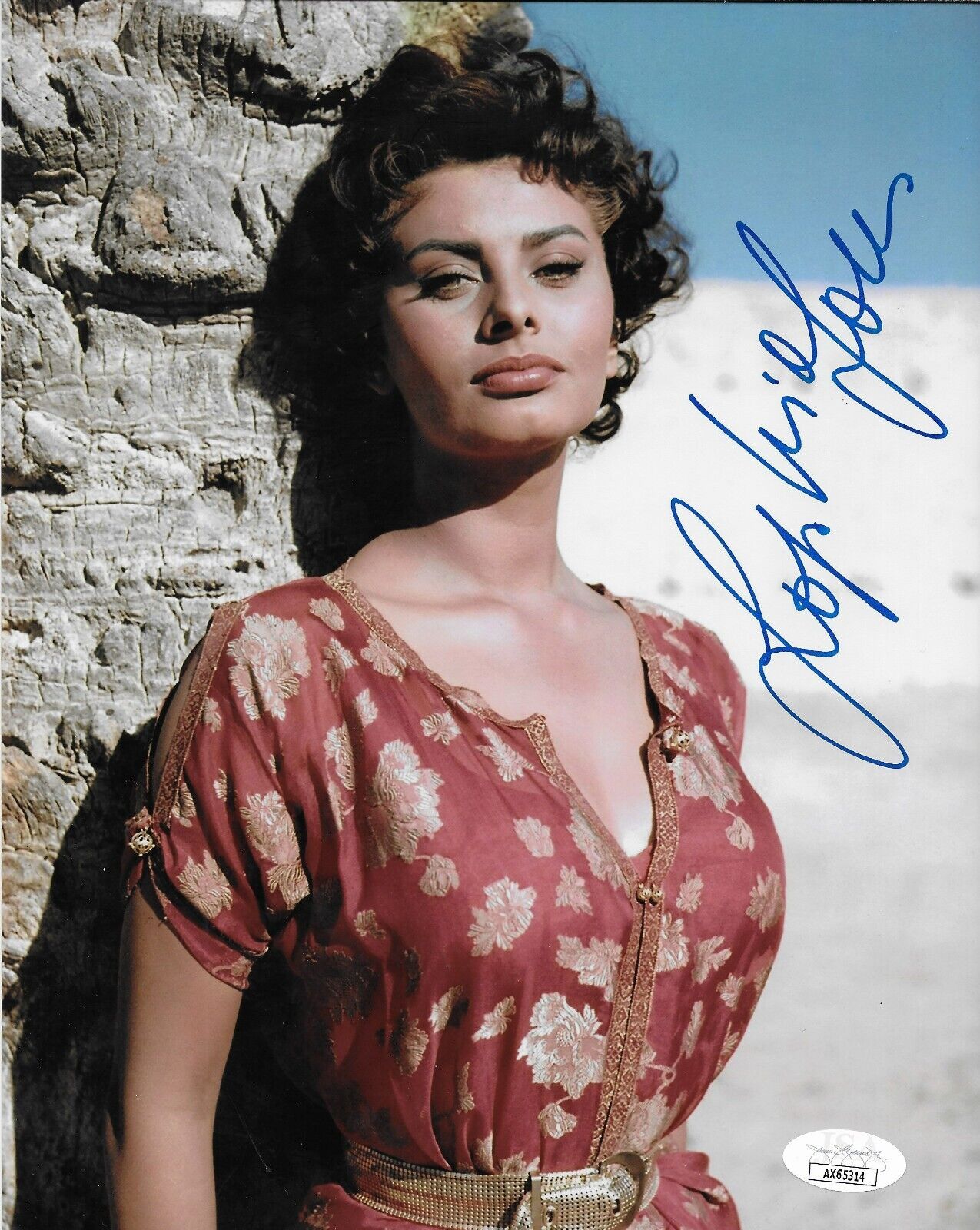 Signed Sophia Loren Autographed Original 8x10 Photo #2 with JSA Authentication