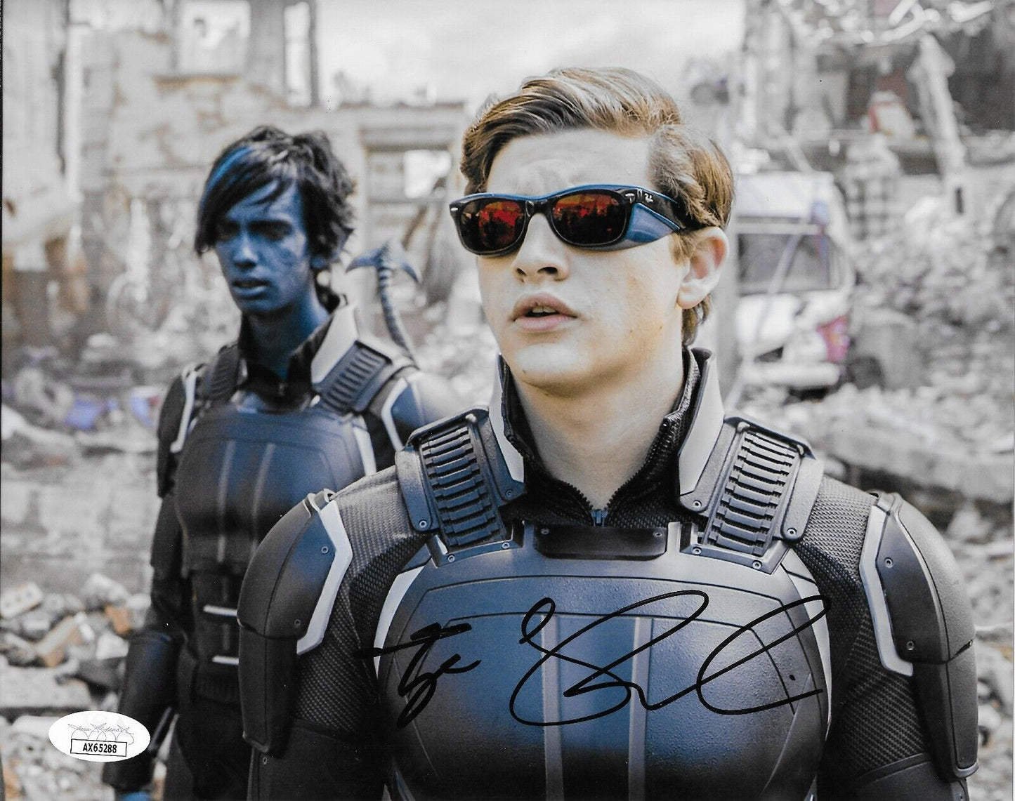 Signed Tye Sheridan Cyclops X-Men Autographed 8x10 Photo #3 w JSA Authentication