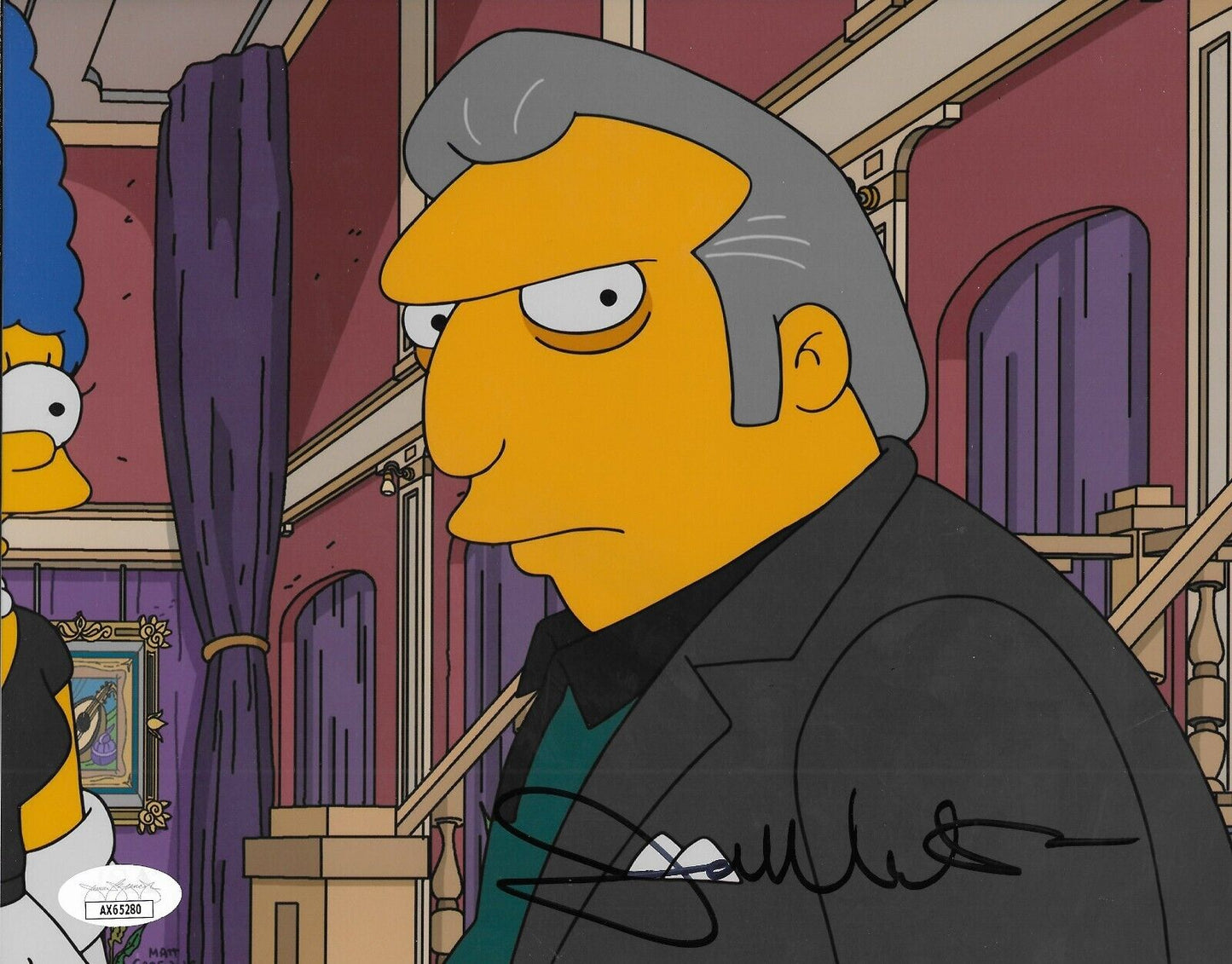 Photo originale 8x10 des Simpsons signée par Joe Mantegna #2 avec authentification JSA