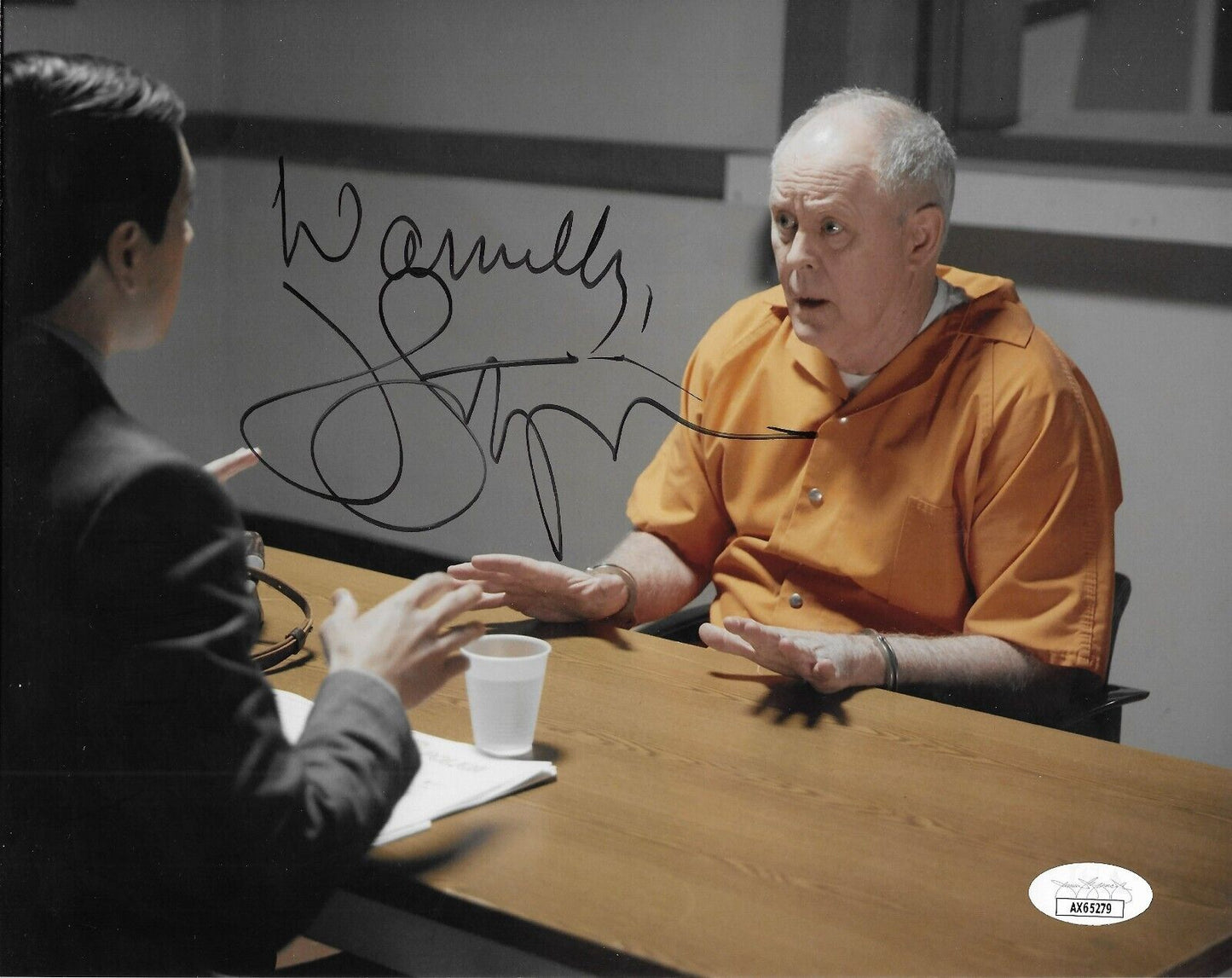 Photo originale signée John Lithgow Trial & Error 8x10 # avec authentification JSA