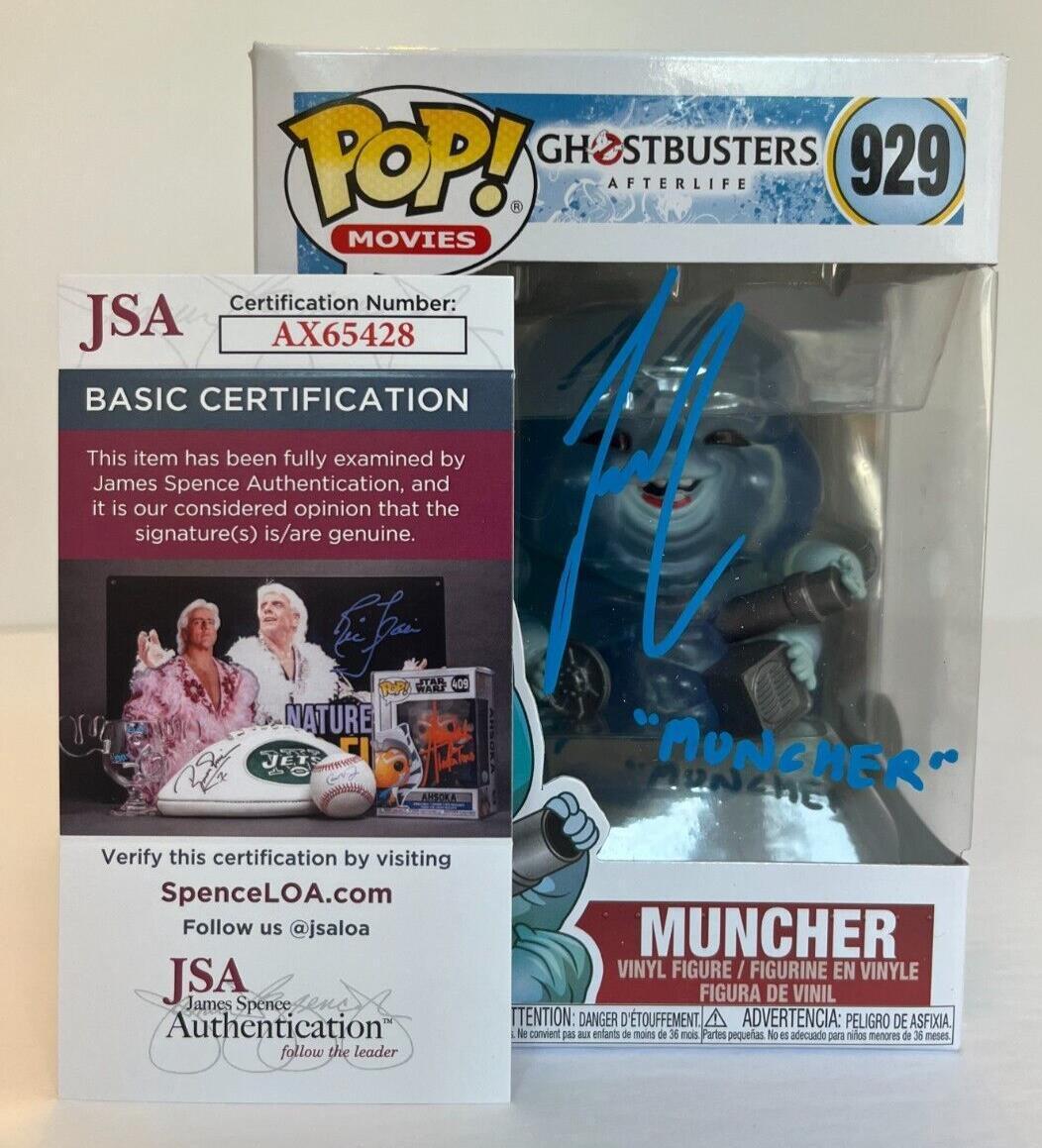 Funko Pop Ghostbusters Muncher autographié par Josh Gad et certifié JSA avec preuve