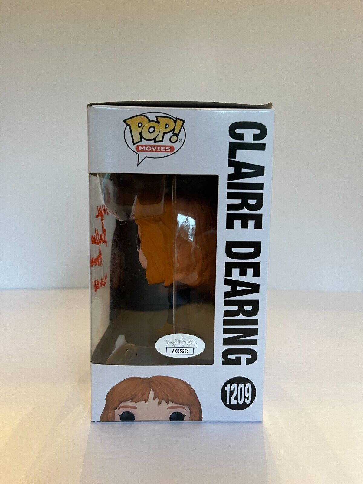 Signed Bryce Dallas Howard autographed Jurassic park Clare Funko Pop JSA Proof