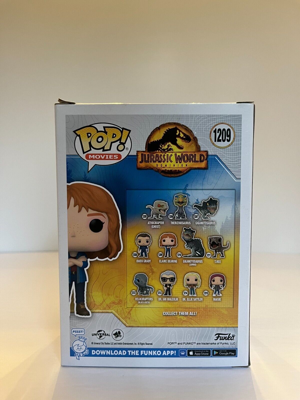 Signed Bryce Dallas Howard autographed Jurassic park Clare Funko Pop JSA Proof