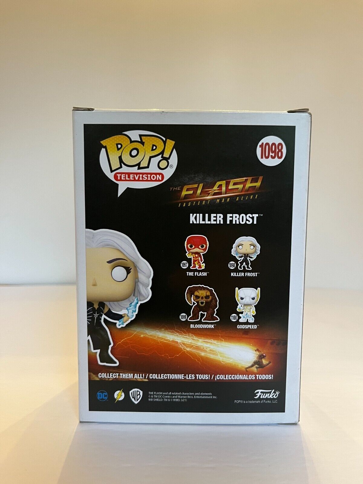 Funko Pop Killer Frost Flash autographié par Danielle Panabaker JSA Cert