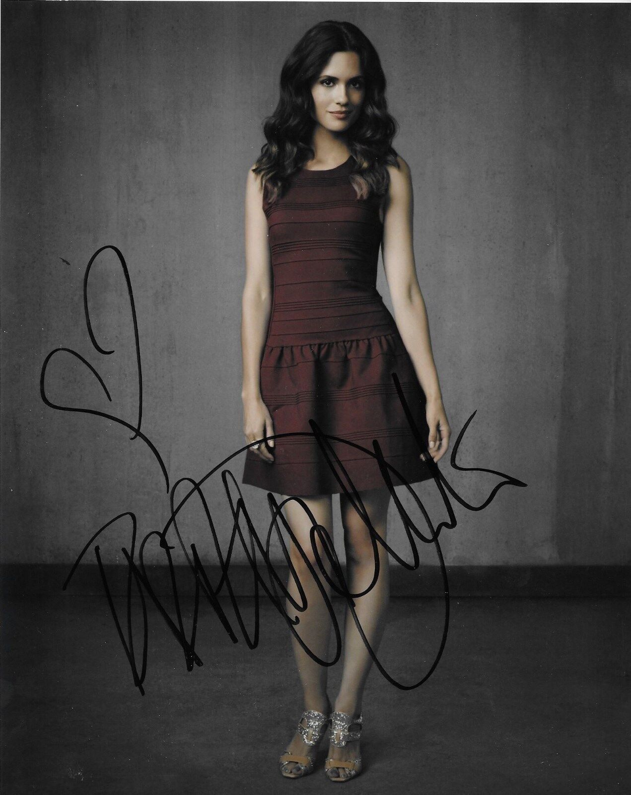Signé Torrey Devitto Actrice One Tree Hill Chicago Med 8x10 Photo #1 Original