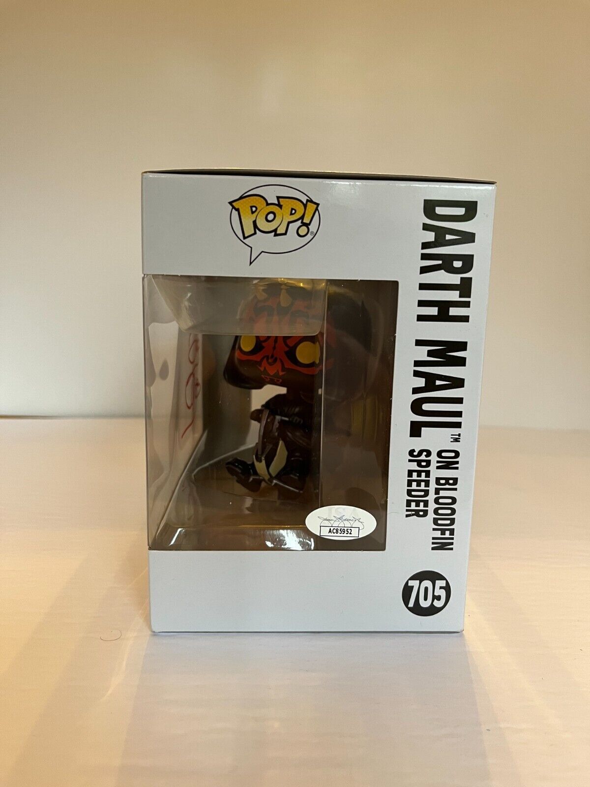 Signed Ray Park autographed Star Wars Darth Maul Funko Pop JSA Cert
