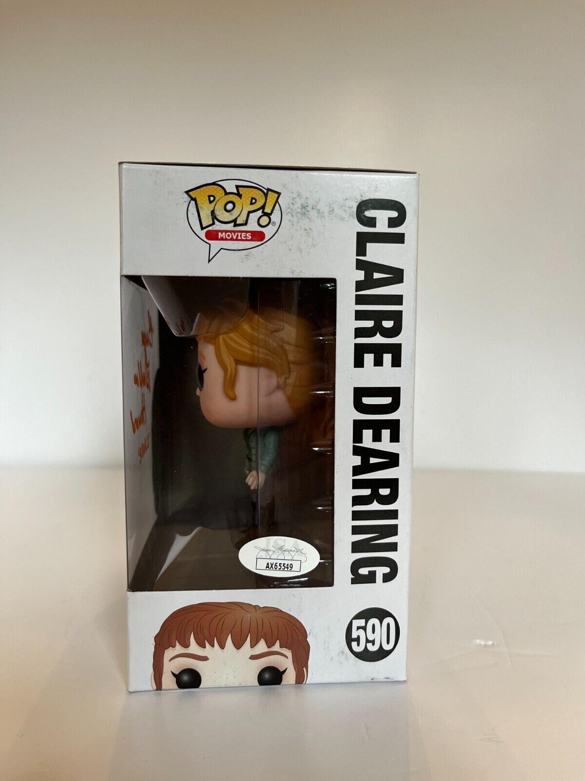 Signed Bryce Dallas Howard autographed Jurassic park Clare Funko Pop JSA Proof 2