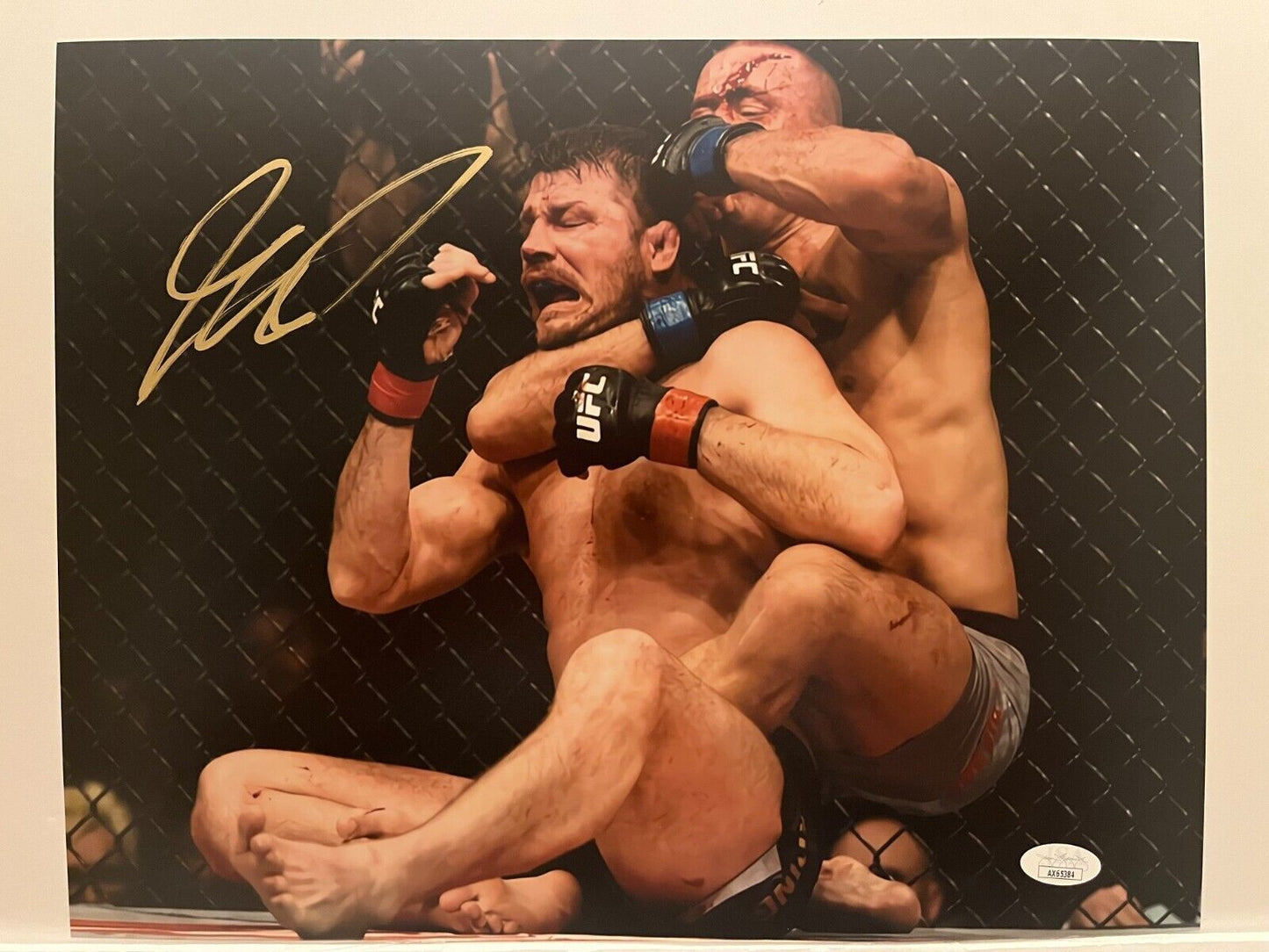 Autographed Georges St Pierre signed UFC 11x14 Photo JSA Cert