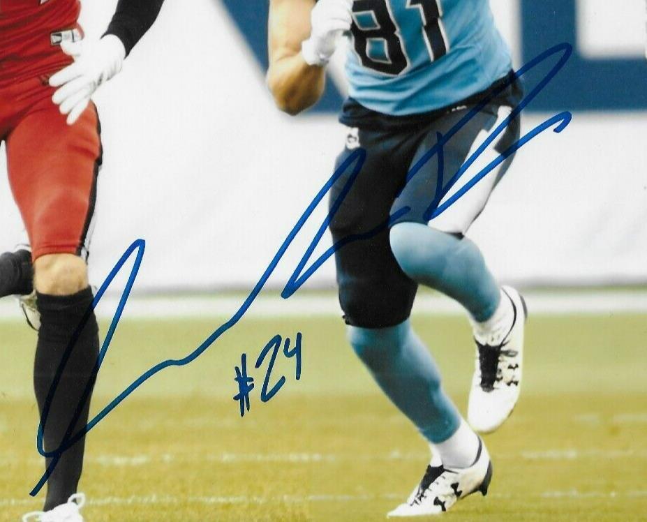 Photo autographiée 8x10 des Alouettes de Montréal #1 par Marc-Antoine Dequoy