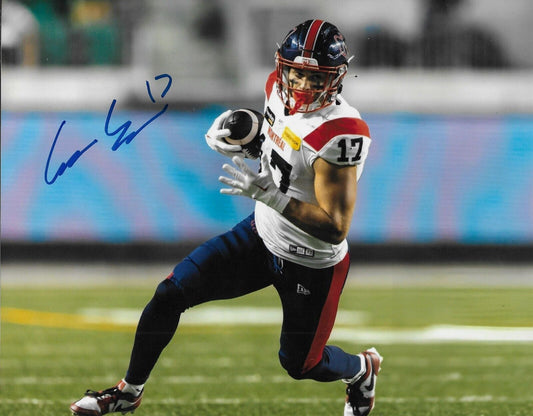 Photo autographiée 8x10 signée Cole Spieker des Alouettes de Montréal #1