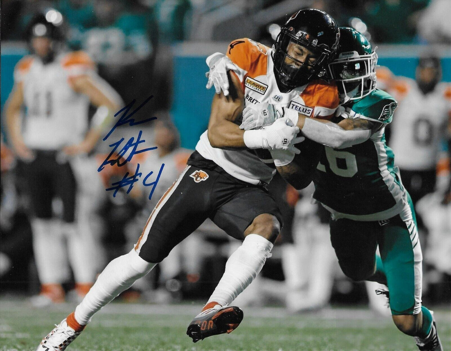 Signed Keon Hatcher Sr. BC Lions Autographed 8x10 Photo #2 Original