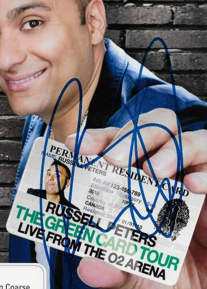 Signed Russell Peters Actor Comedian Autographed 8x10 Photo #5 Original