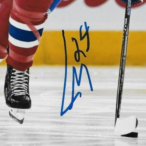 Signed Logan Mailloux Montreal Canadiens Autographed 8x10 Photo #1 Original