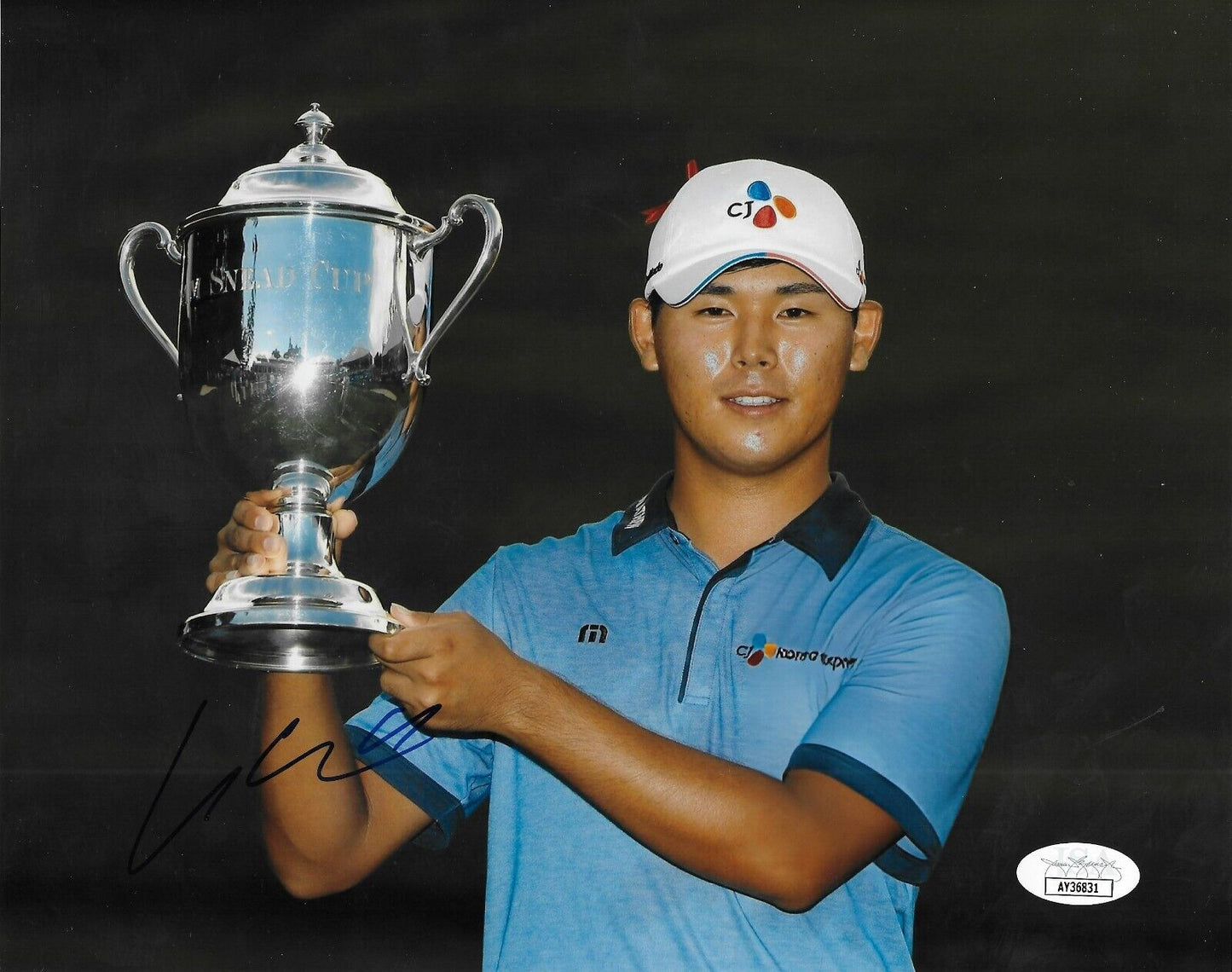 Photo autographiée 8x10 de Si Woo Kim PGA Golf #2 avec authentification JSA