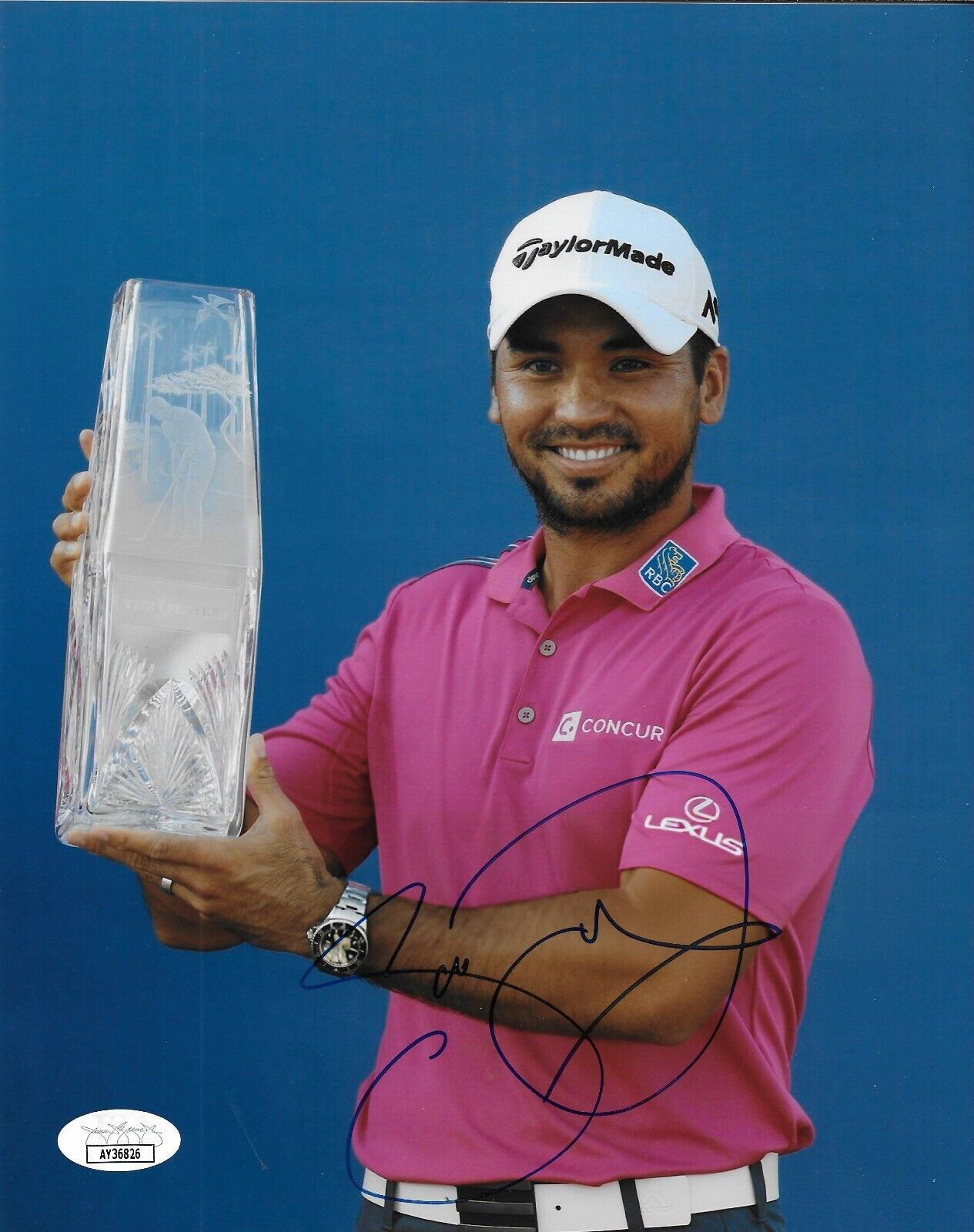 Photo autographiée 8x10 de Jason Day PGA Golf n°4 avec authentification JSA