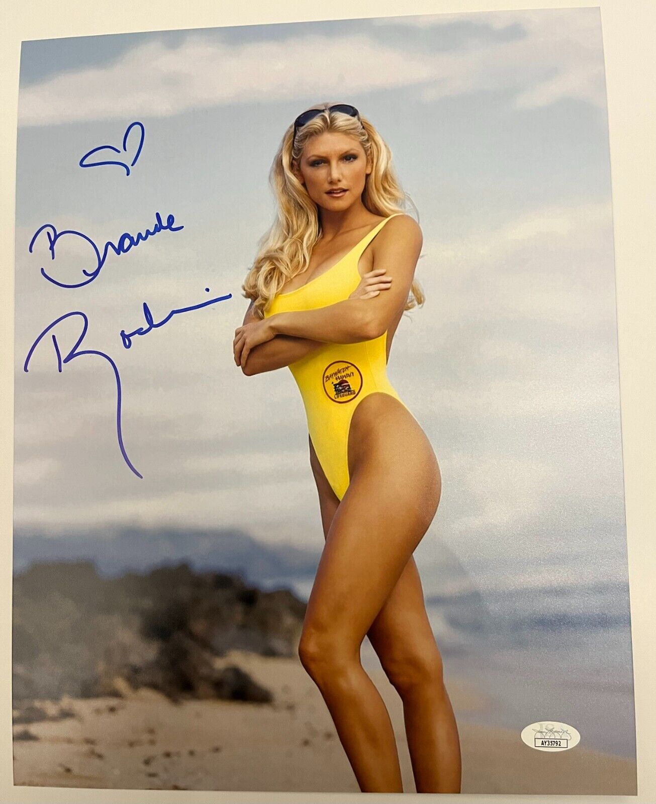 Signed Brande Roderick Actress Model Baywatch 11x14 Photo #6 JSA Authentication