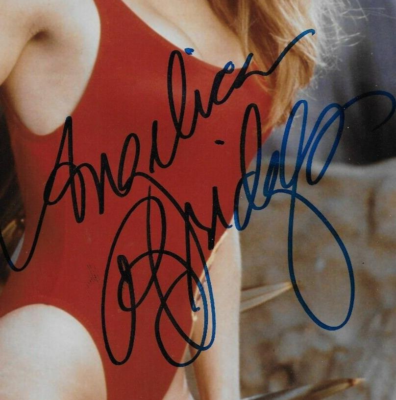 Angelica Bridges, actrice, mannequin, Baywatch, dédicacée, photo 8x10, 3 photos originales