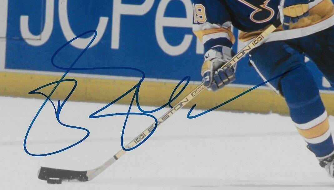 Signed Brendan Shanahan St. Louis Blues 8x10 Photo #3 with JSA Authentication