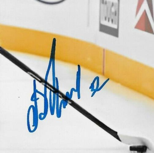 Photo 8x10 autographiée par Vladislav Kolyachonok du club de hockey de l'Utah #1 originale