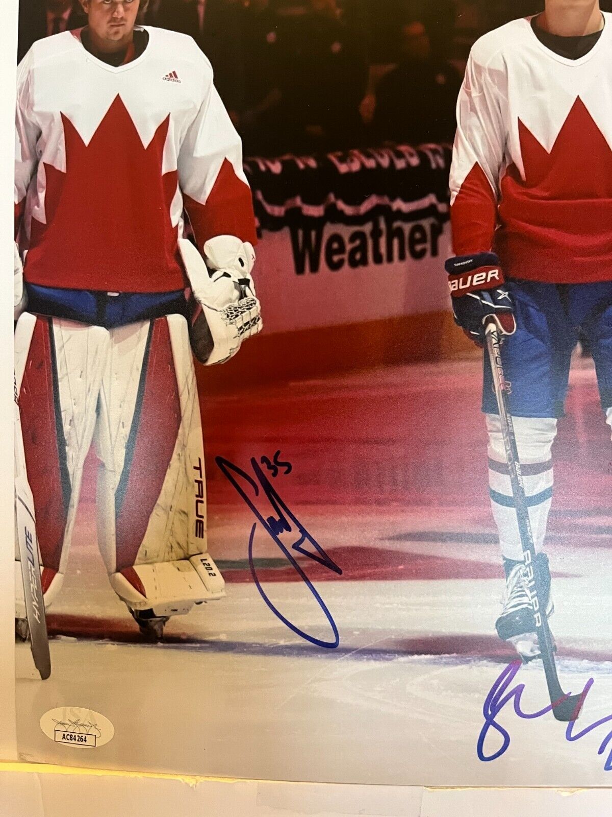 Signed Juraj Slafkovsky Sam Montembeault Filip Mesar 72 Canada 11x14 Photo JSA