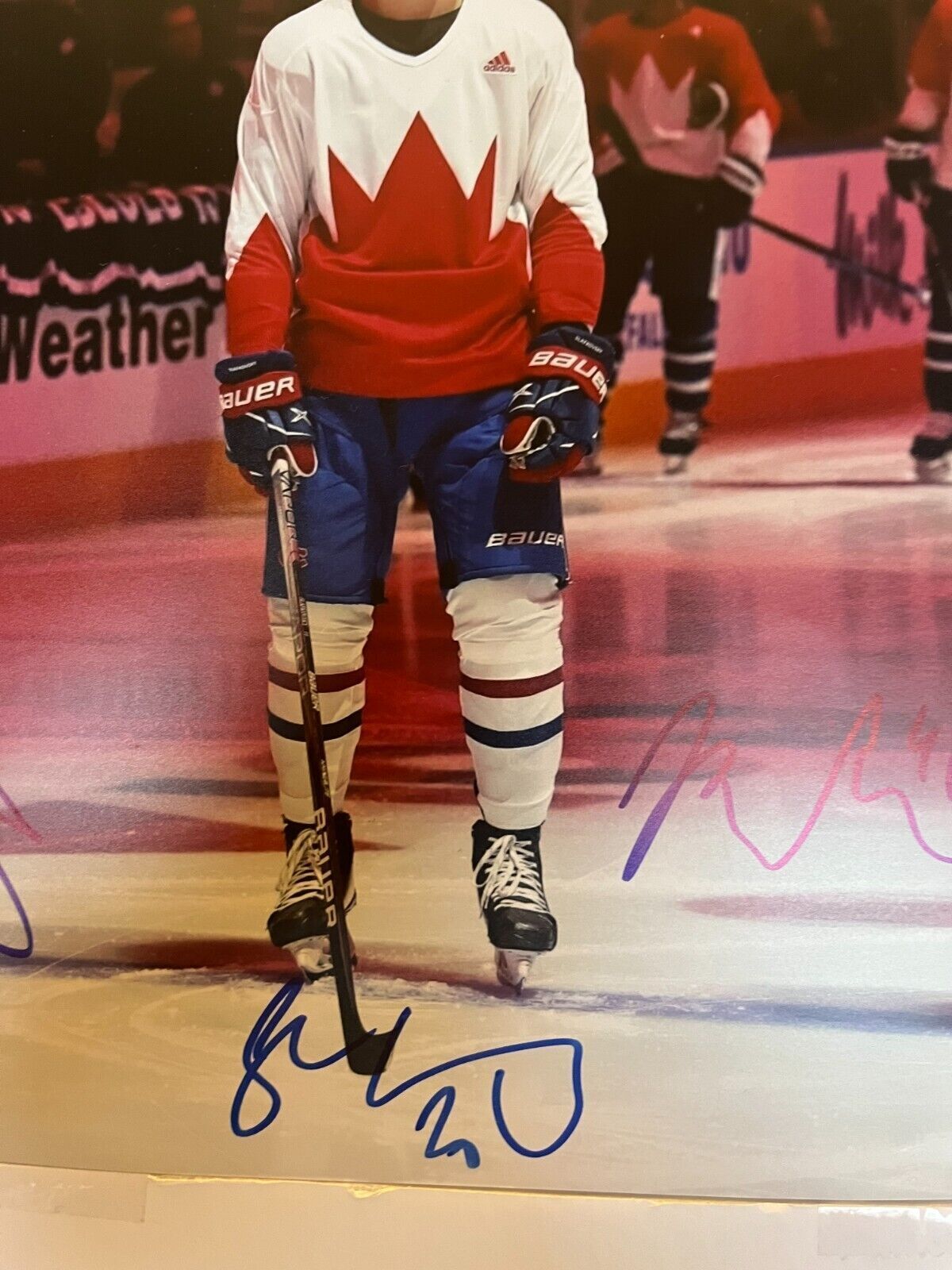 Signed Juraj Slafkovsky Sam Montembeault Filip Mesar 72 Canada 11x14 Photo JSA