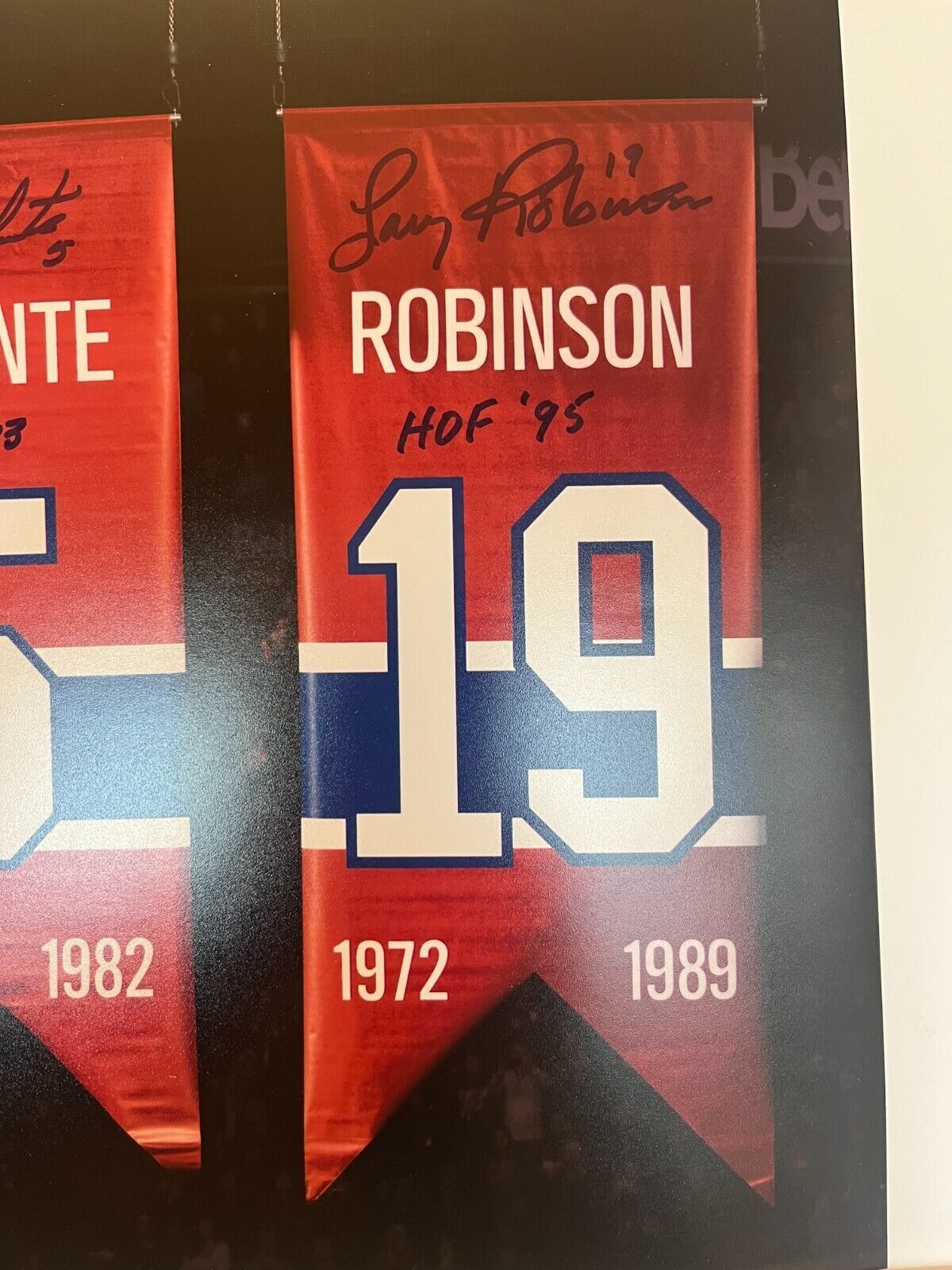 Signed Canadiens Serge Savard Guy Lapointe Larry Robinson 11x14 Photo w JSA 1d