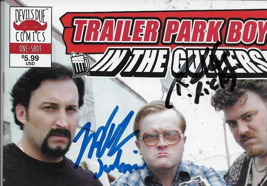 Signed Ricky Julian Bubbles Trailer Park Boys Full Comic Book #3 with JSA