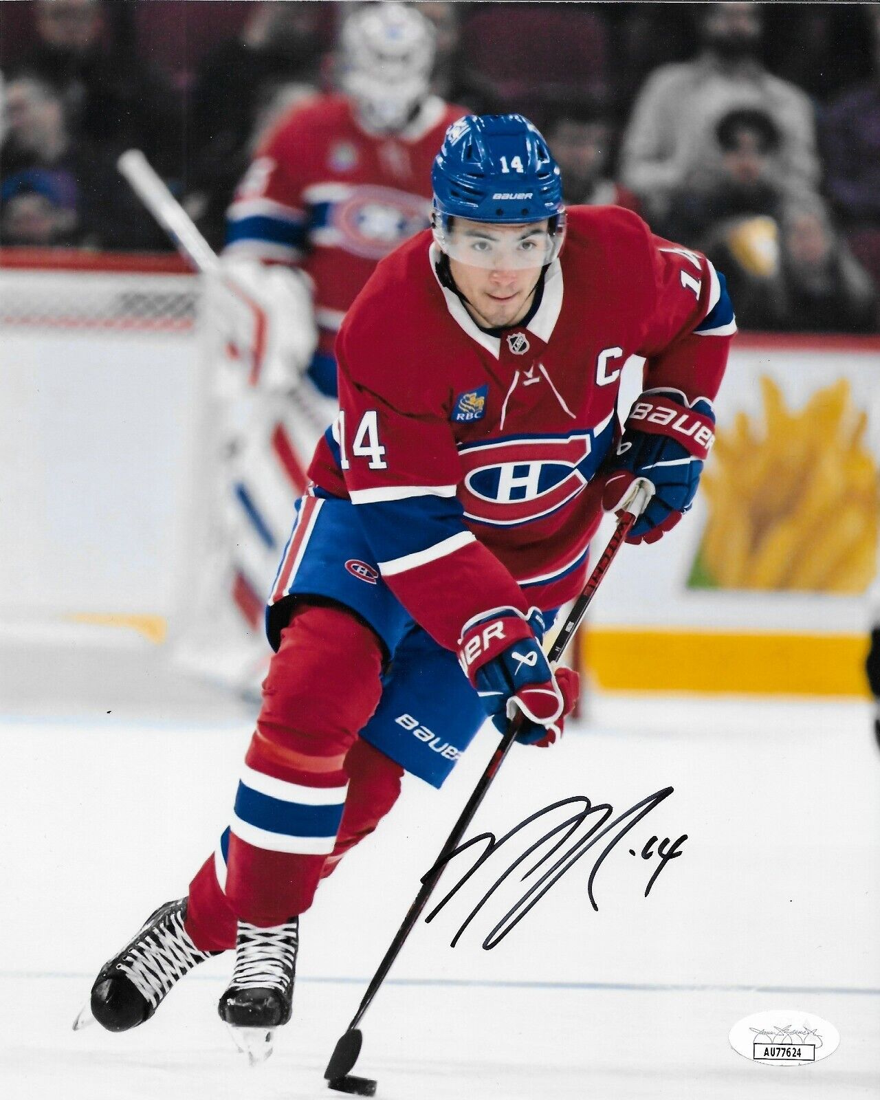 Photo 8x10 signée par Nick Suzuki des Canadiens de Montréal #5 Authentification originale JSA