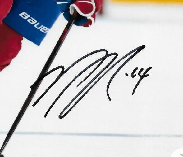 Photo 8x10 signée par Nick Suzuki des Canadiens de Montréal #5 Authentification originale JSA