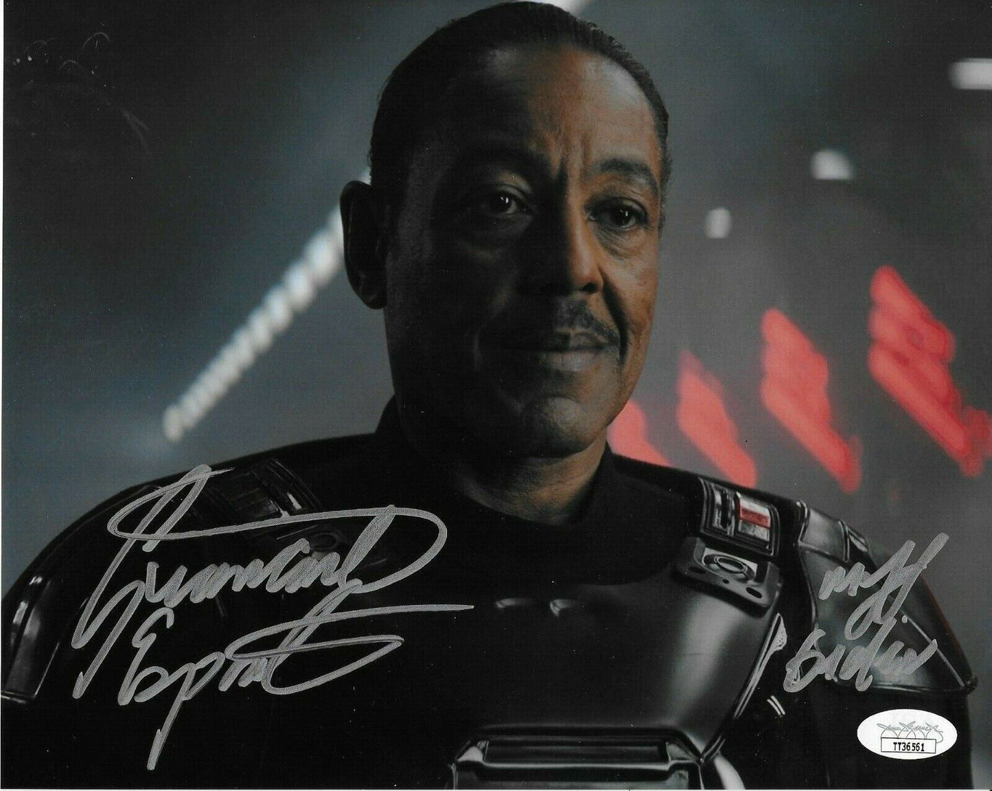 Signed Giancarlo Esposito The Mandalorian 8x10 photo #1 with JSA Authentication