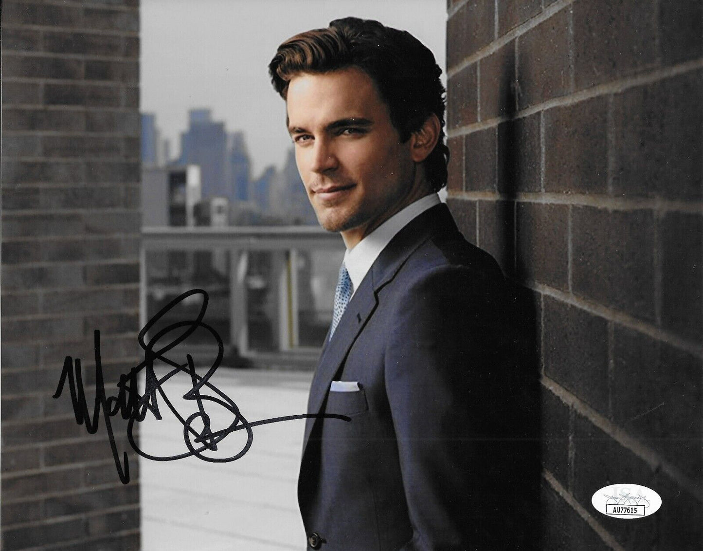 Signed Matt Bomer The Last Tycoon Autographed 8x10 Photo #1 w JSA Authentication