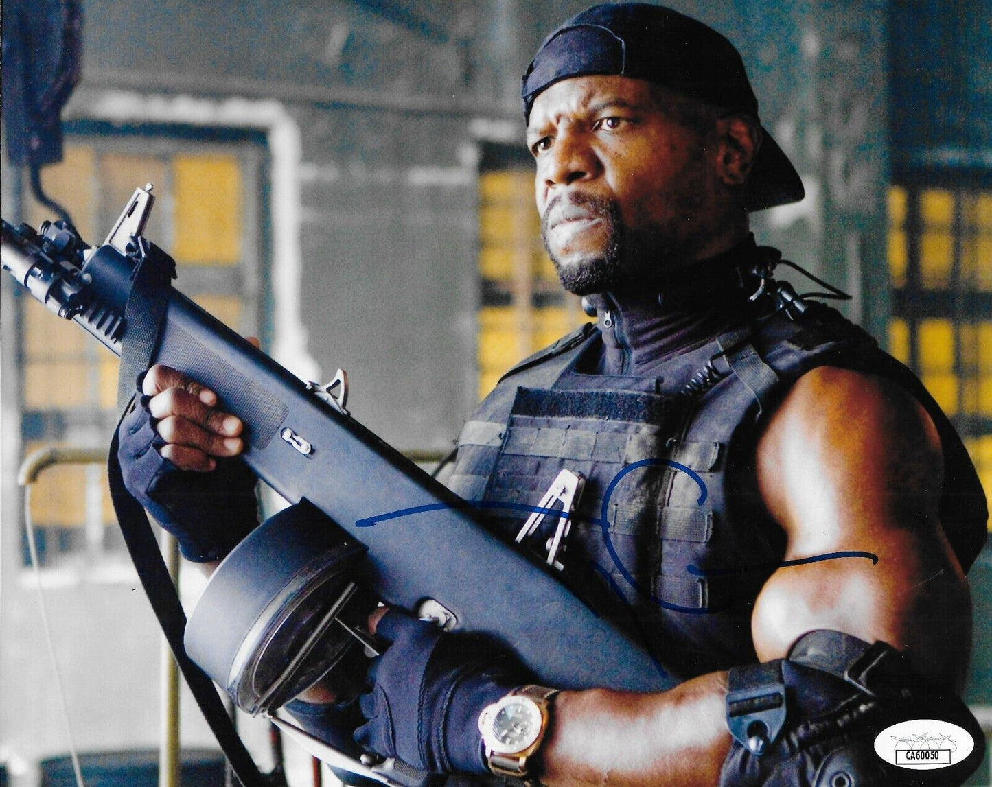 Signed Terry Crews Expendables Autographed 8x10 Photo with JSA Authentication
