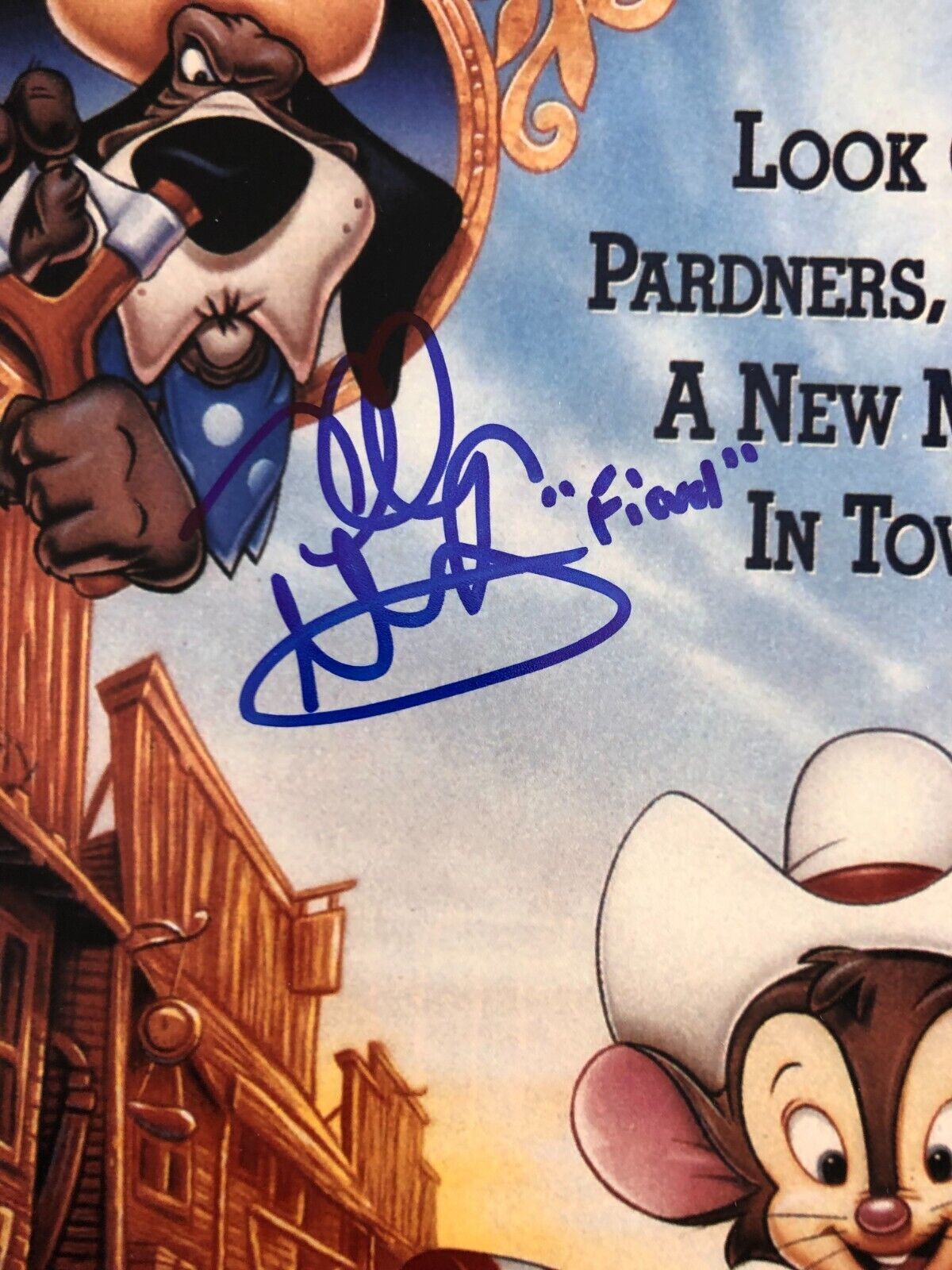 Signed Nehemiah Persoff Phillip Glasser An American Tail 12x18 photo 2 with JSA