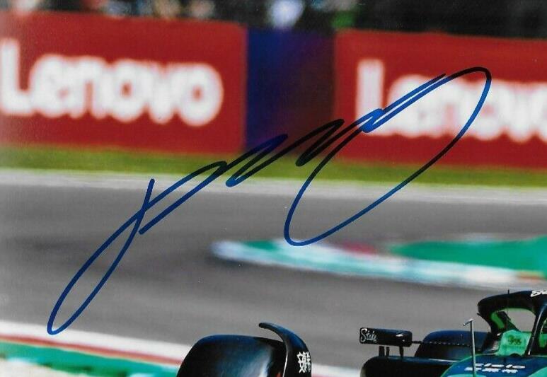 Signed Zhou Guanyu Formula 1 Kick Sauber Ferrari Racing 8x10 Photo #5 Original