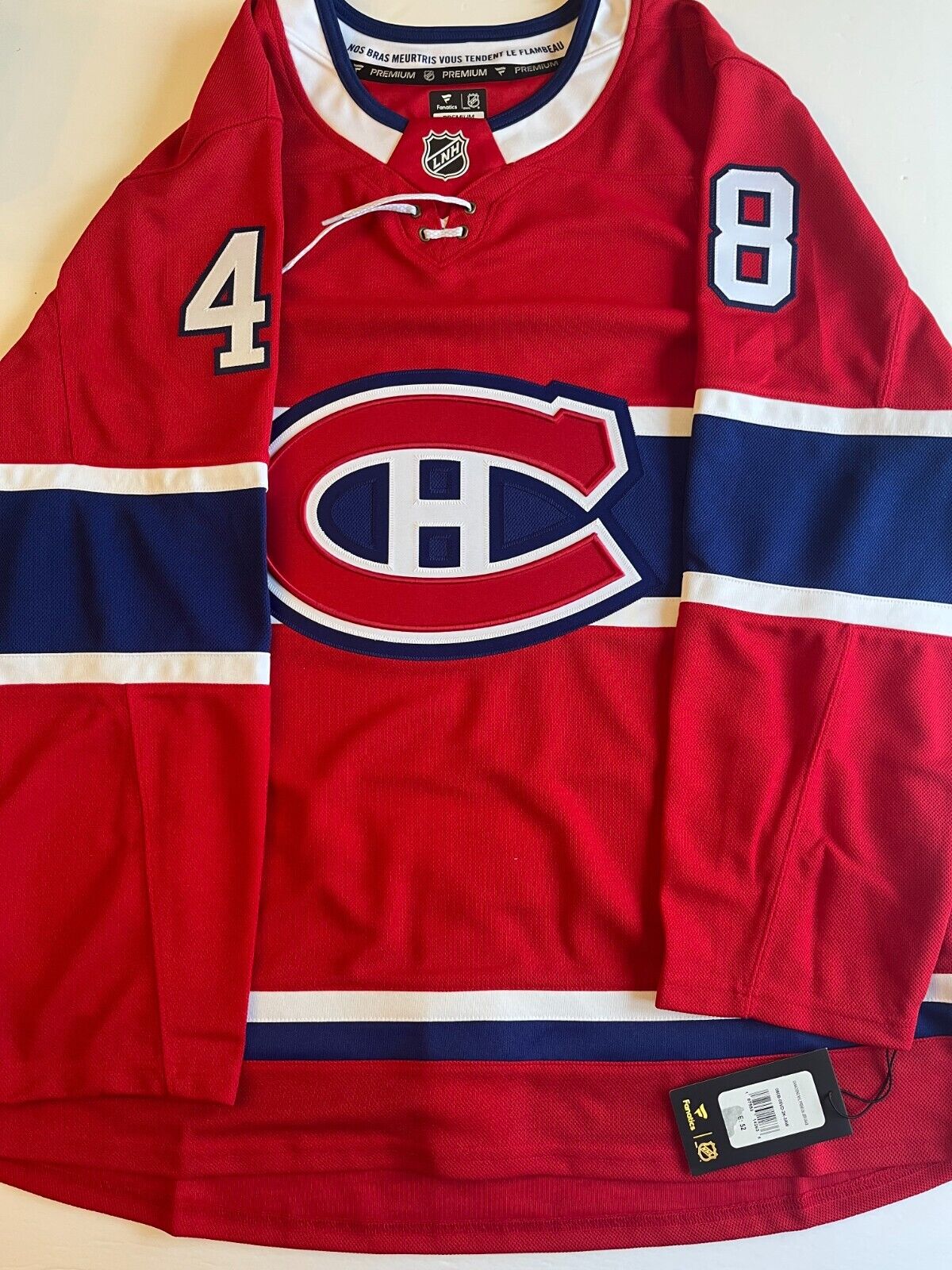 Maillot authentique signé par Lane Hutson des Canadiens de Montréal Fanatics avec JSA