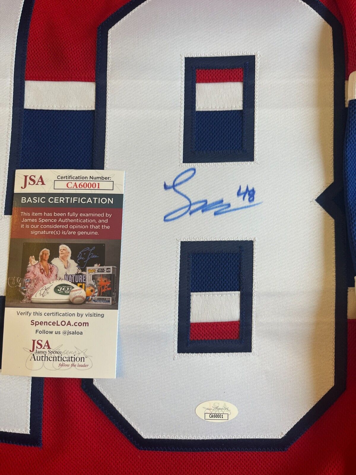 Maillot authentique signé par Lane Hutson des Canadiens de Montréal Fanatics avec JSA