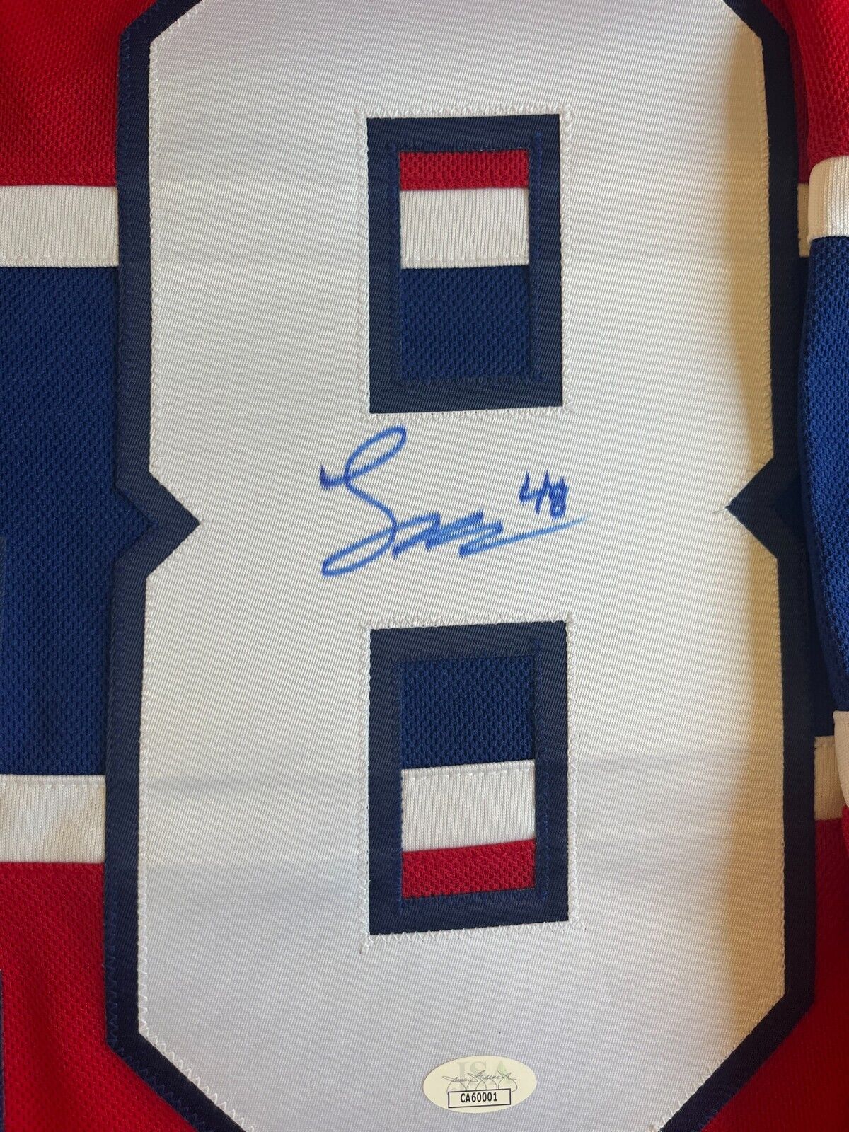 Maillot authentique signé par Lane Hutson des Canadiens de Montréal Fanatics avec JSA