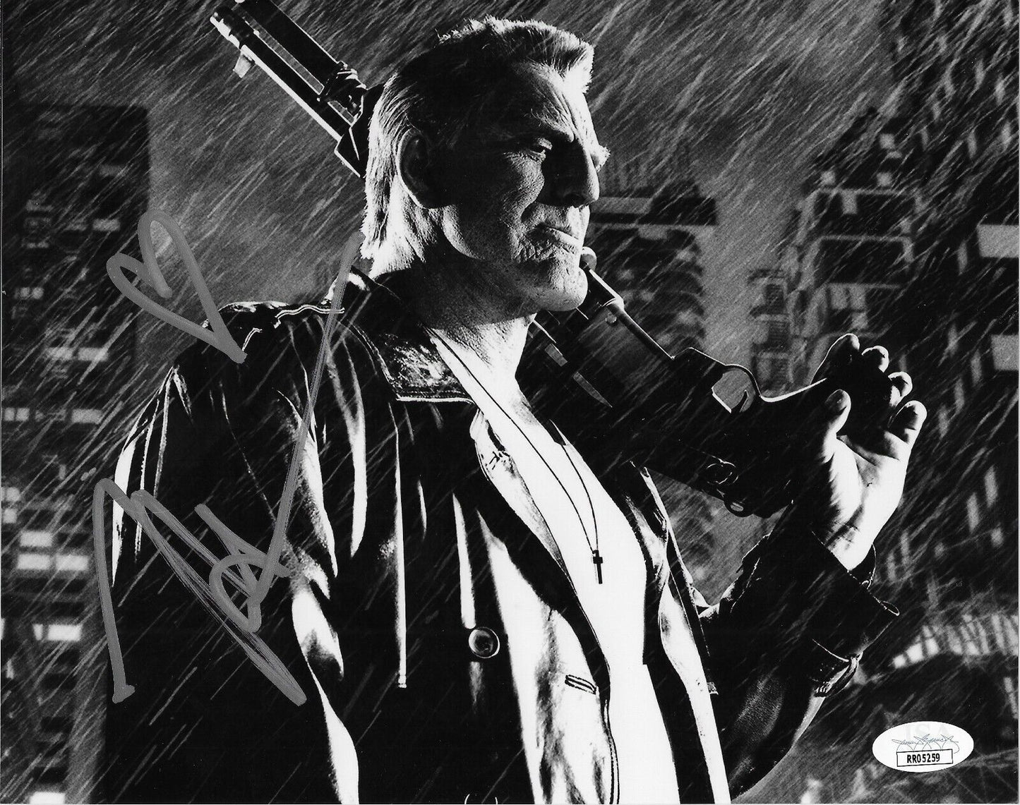 Signed Mickey Rourke Sin City Autographed 8x10 Photo #1 with JSA Authentication