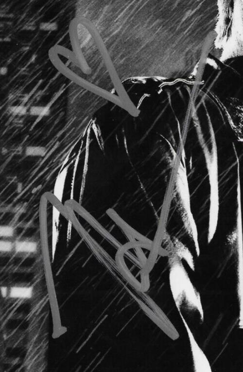 Signed Mickey Rourke Sin City Autographed 8x10 Photo #1 with JSA Authentication