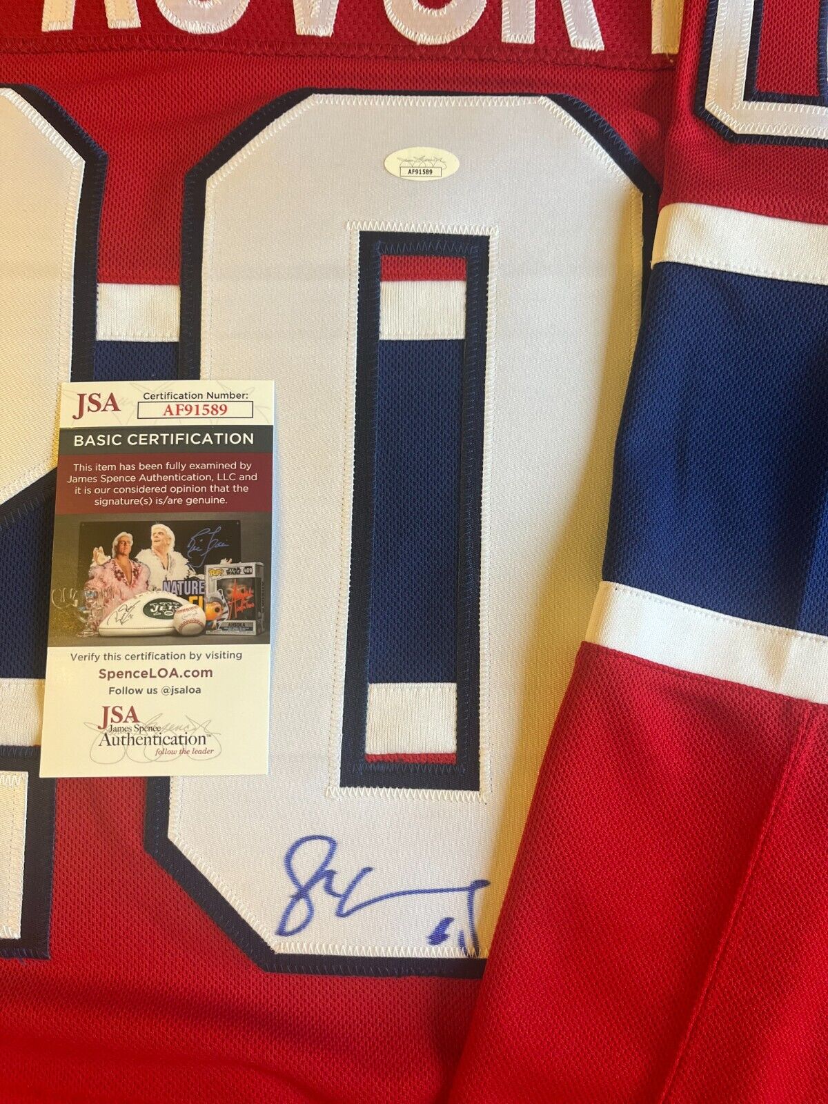 Maillot authentique Fanatics des Canadiens de Montréal Juraj Slafkovsky signé avec JSA