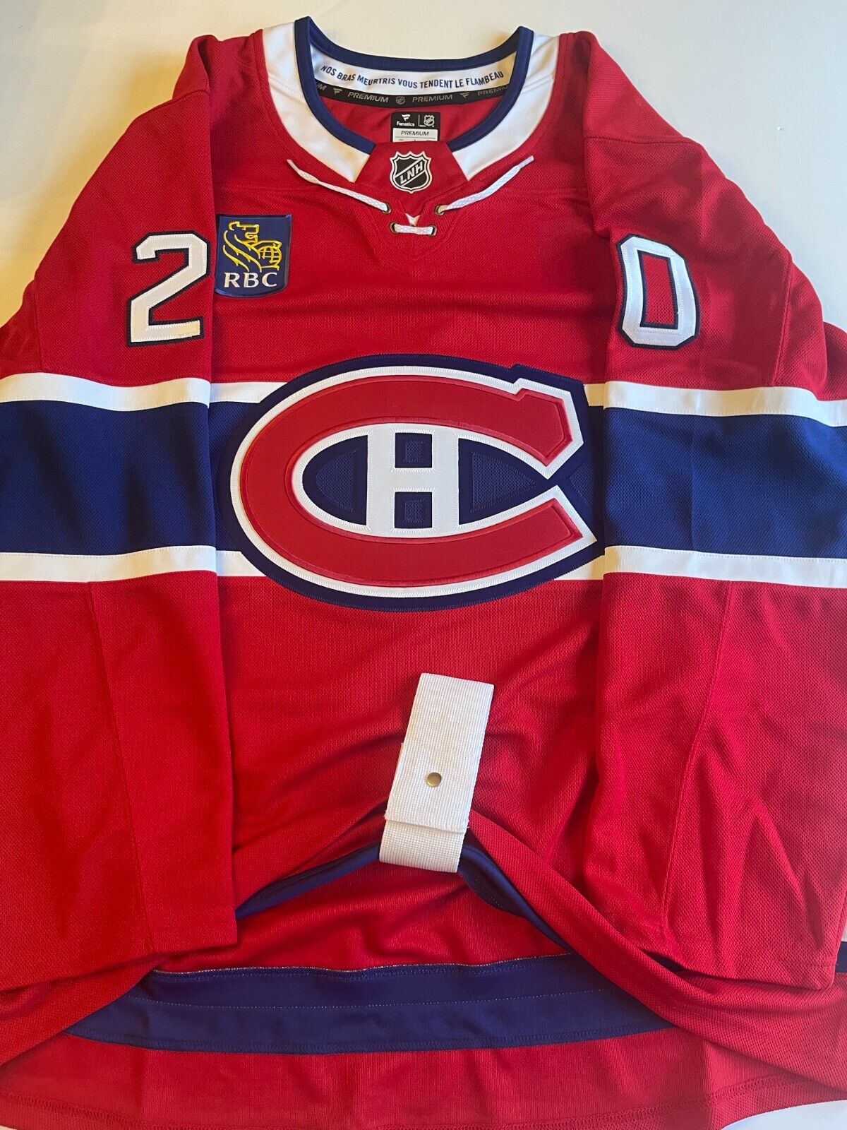 Maillot authentique Fanatics des Canadiens de Montréal Juraj Slafkovsky signé avec JSA