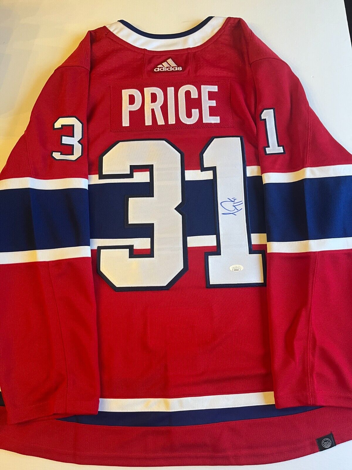 Signed Authentic Adidas Montreal Canadiens Carey Price Jersey with JSA