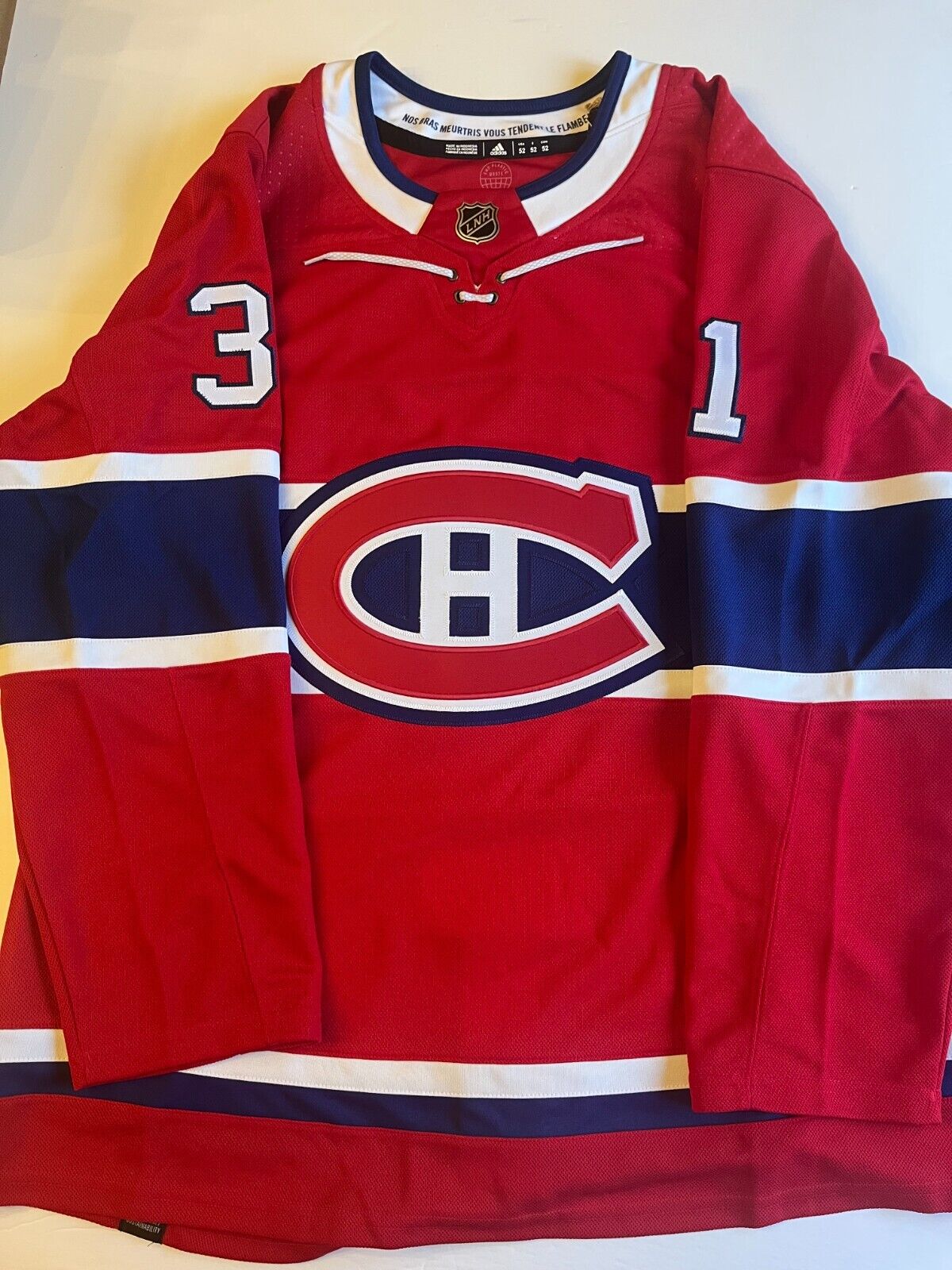 Signed Authentic Adidas Montreal Canadiens Carey Price Jersey with JSA