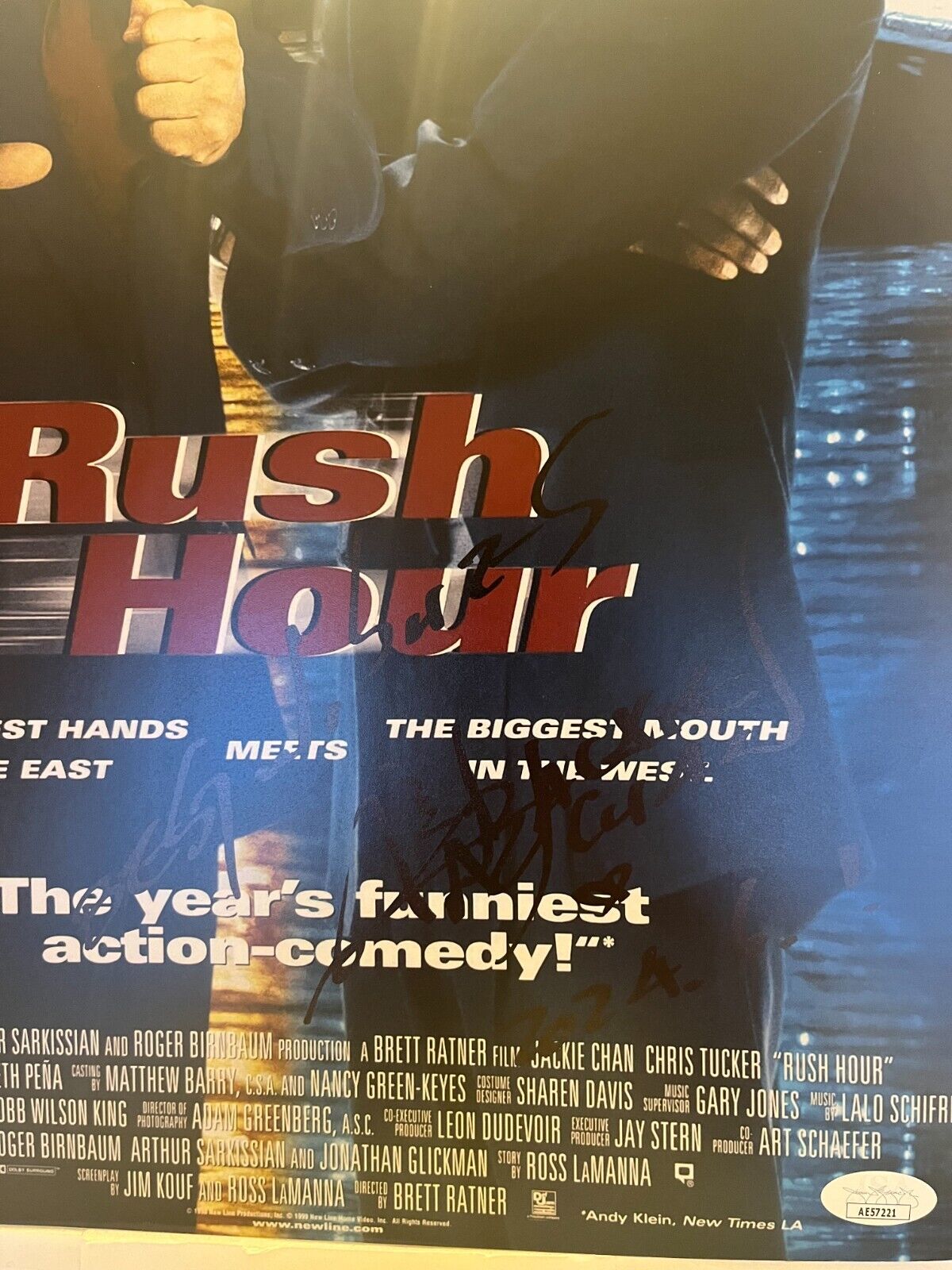 Signed Rush Hour 12x18 Photo Actor Jackie Chan JSA