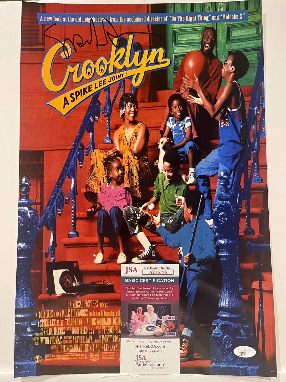 Signed Crooklyn 12x18 Photo Director Spike Lee Actor JSA