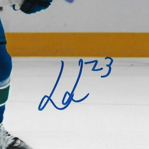 Signed Jonathan Lekkerimaki Vancouver Canucks Autographed 8x10 Photo #4 Original