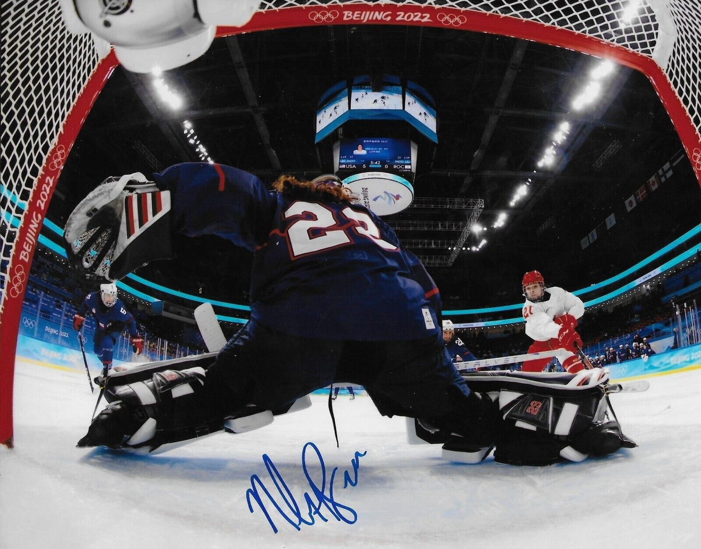 Signed Nicole Hensley PWHL Minnesota Frost USA Hockey 8x10 Photo #4 Original