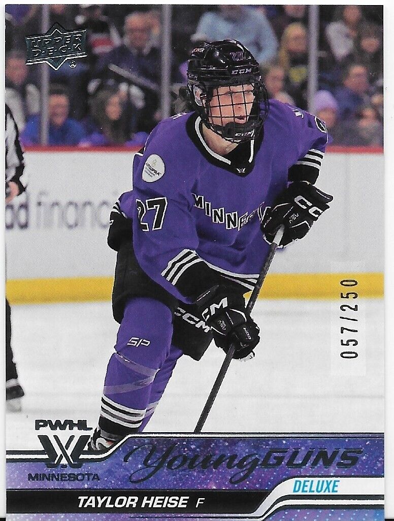2024-25 Upper Deck PWHL Hockey Taylor Heise Young Guns Deluxe /250 #61 Minnesota