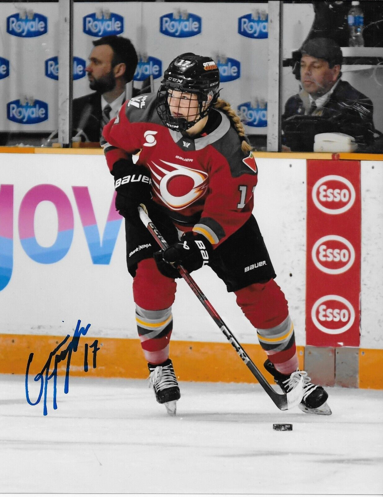Signed Gabbie Hughes PWHL Ottawa Charge Autographed 8x10 Photo #1 Original