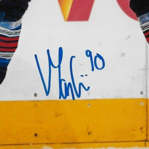 Signed Victor Mancini New York Rangers Autographed 8x10 Photo #1 Original